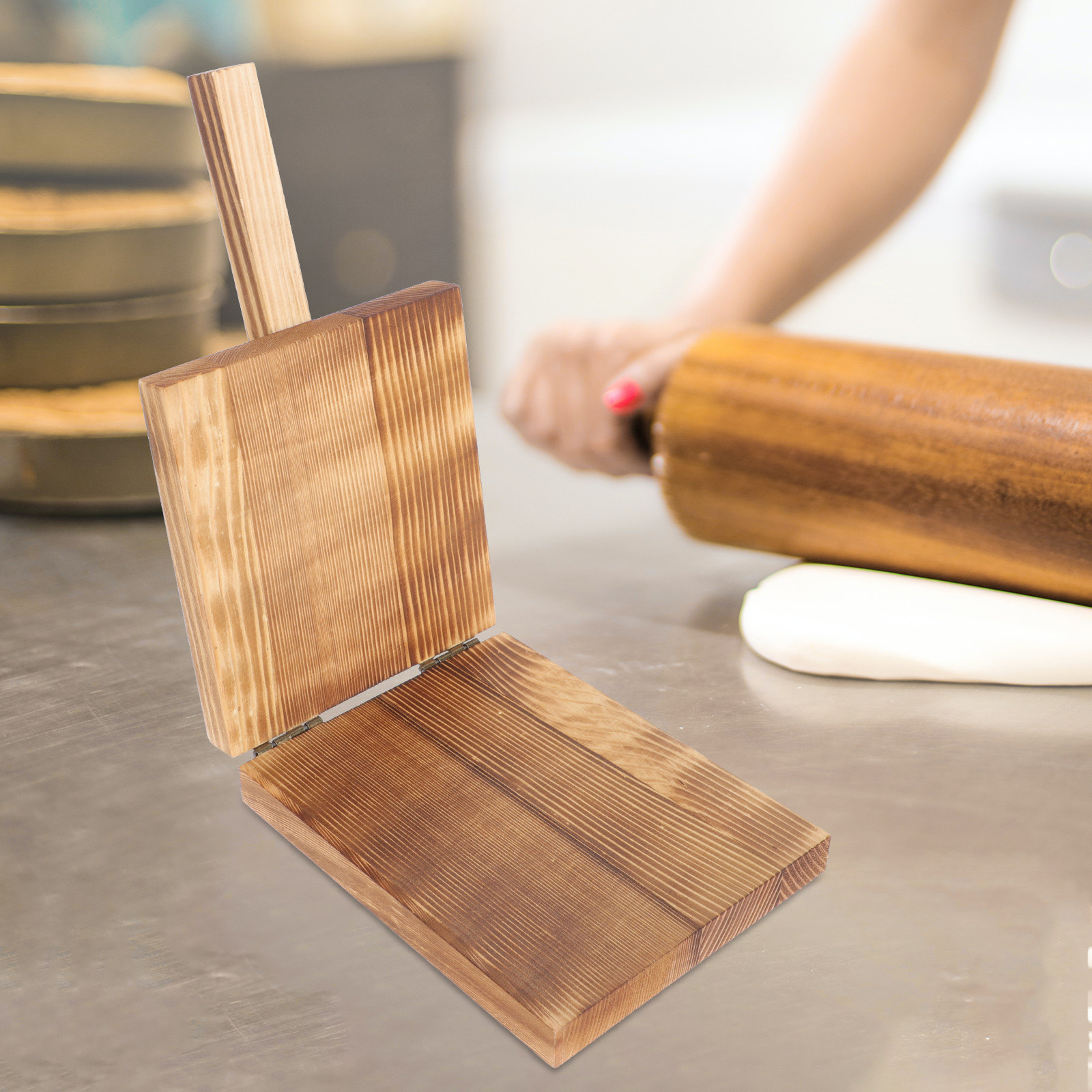 1 zestaw drewnianych narzędzi  – Dumpling Press Set recenzja i cena