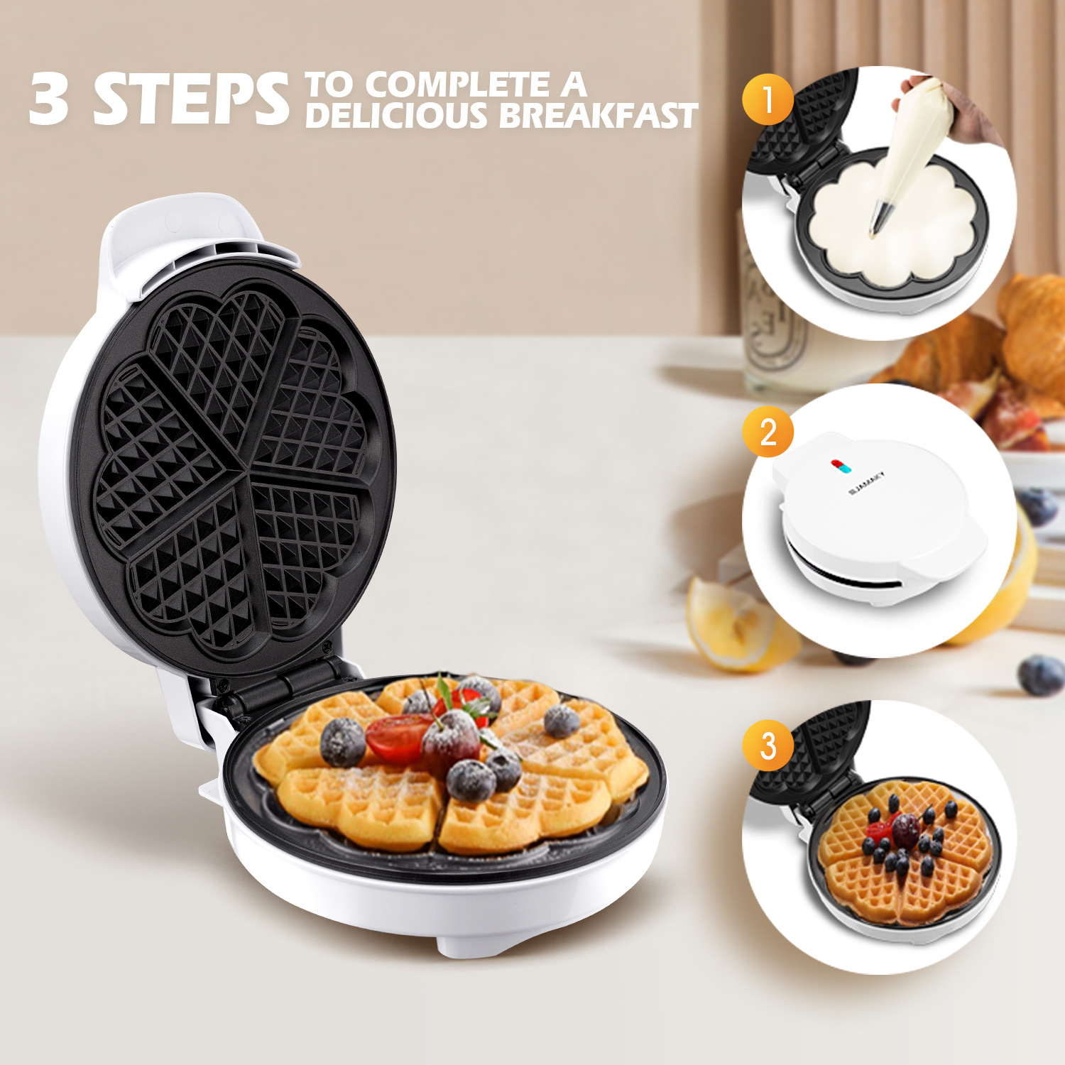 Śniadaniowe foremki do gofrów  – Mini Pancake Griddle recenzja i cena
