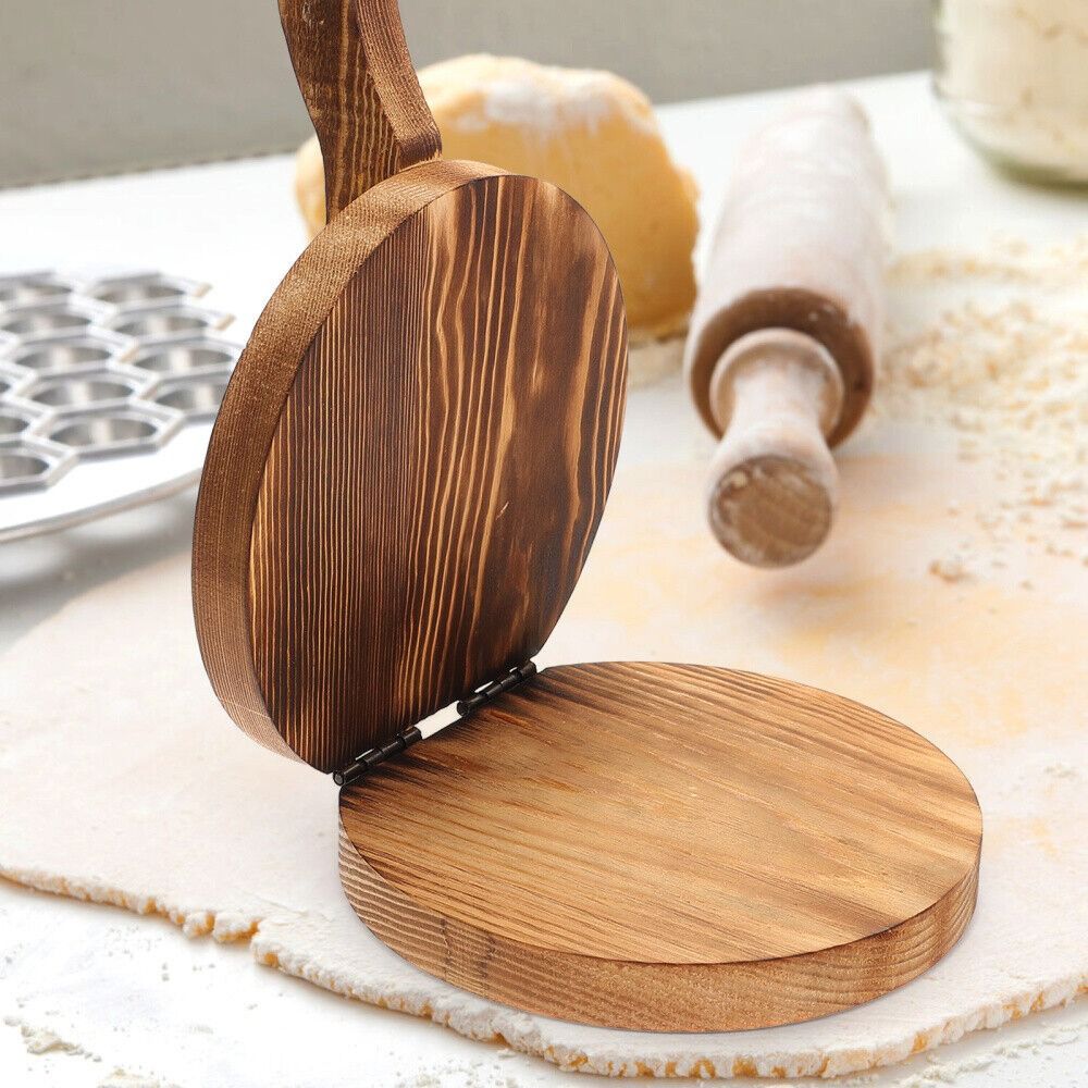 Drewniana dociskarka do ciasta – Dumpling Press Set recenzja i cena